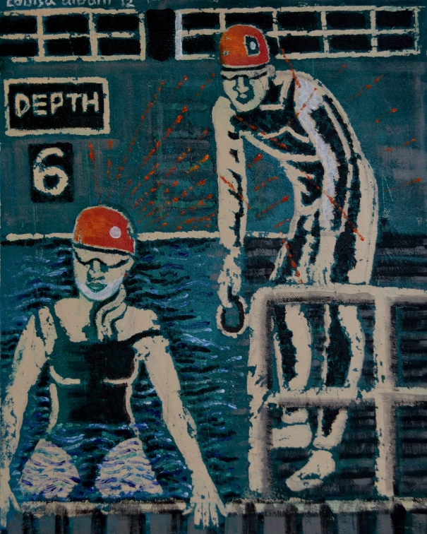 deep end (at the lido) by Louisa Amelia Albani