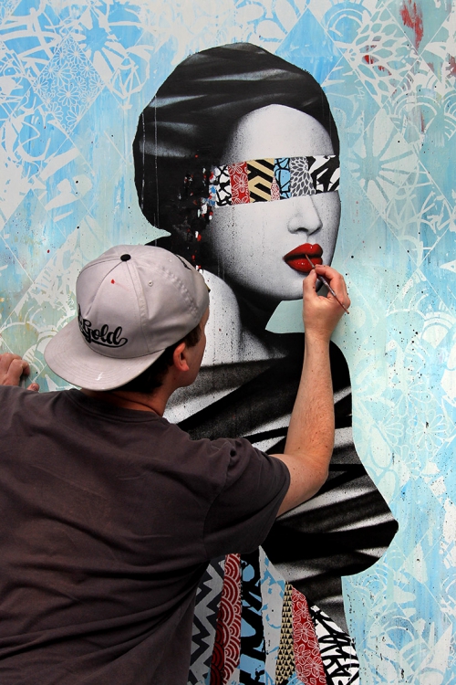 Artist at work