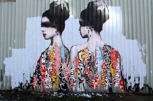 Beautiful mural brightening up the streets of London