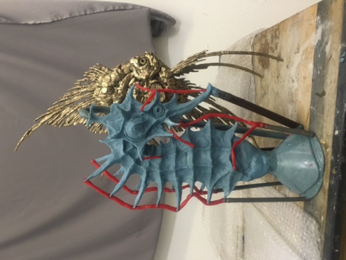 waxwork of Large Seahorse