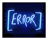 You're My Favourite Mistake (blue error) - limited edition print