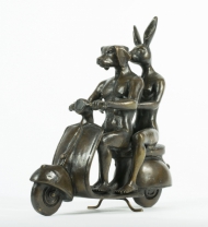 They were the authentic vespa riders