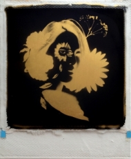 Nightingale 24ct gold leaf Polaroid collage