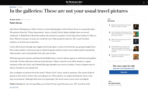 Art Critic Review in The Washington Post