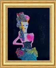 Marguerite at Versailles with MAC Russian Red