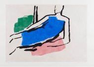 woman in blue