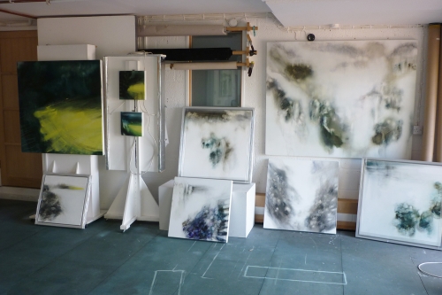 Choosing work in the studio