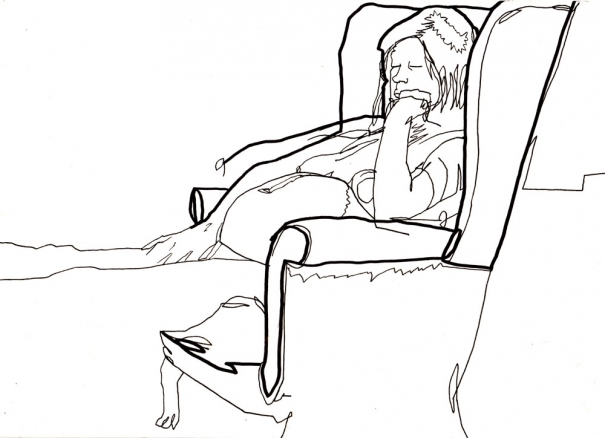 Sitting waiting by Sophia Burns