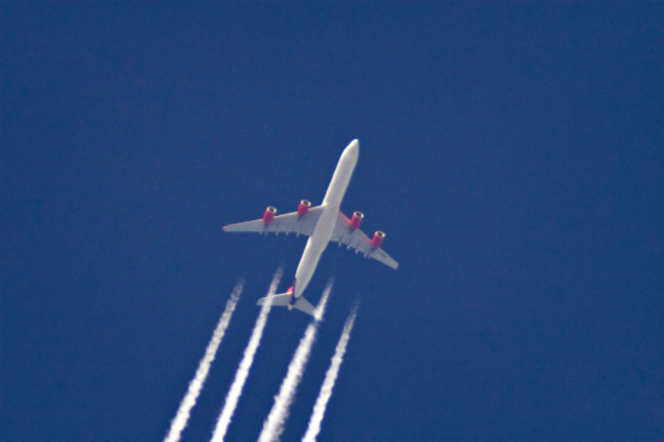 Untitled (Plane Pollution) by Owen Martin