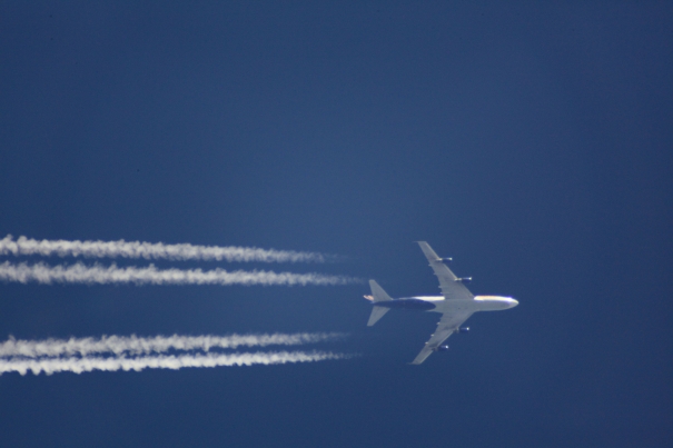 Untitled (Plane Pollution) by Owen Martin