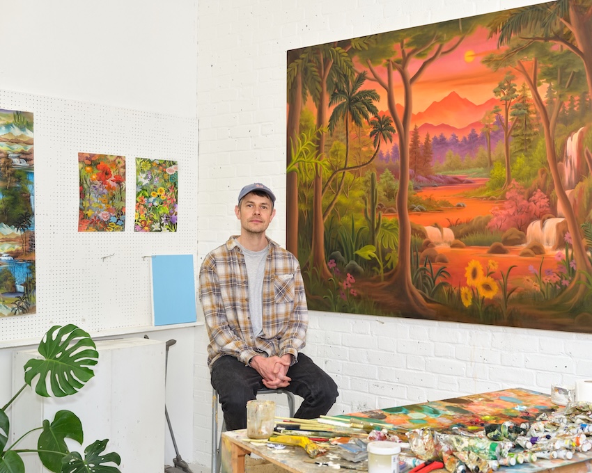 Neil Raitt in his studio