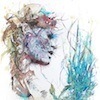 Carne Griffiths striking portraits composed with Whisky, Vodka, Tea and Ink