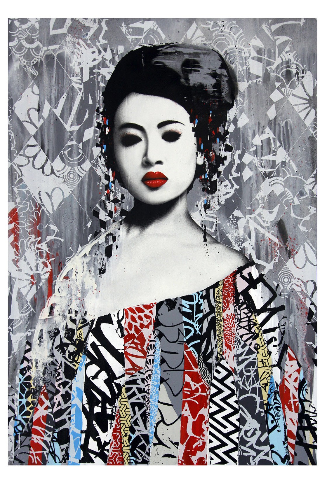 Vanity Unique Hand Painted Multiple by Hush Buy Art Online Rise Art