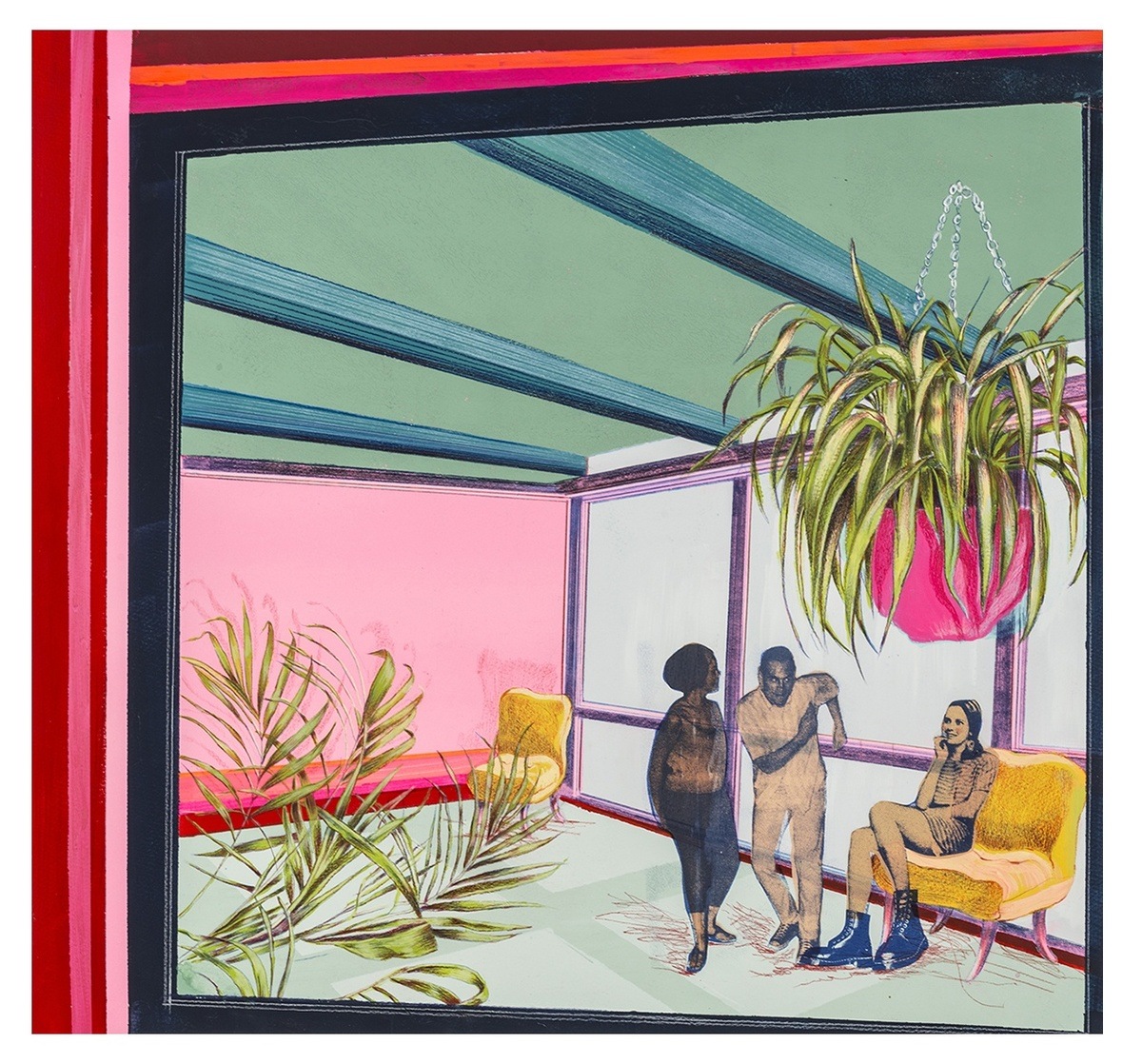 House Party with House Plants by Anna Marrow | Buy Art Online | Rise Art