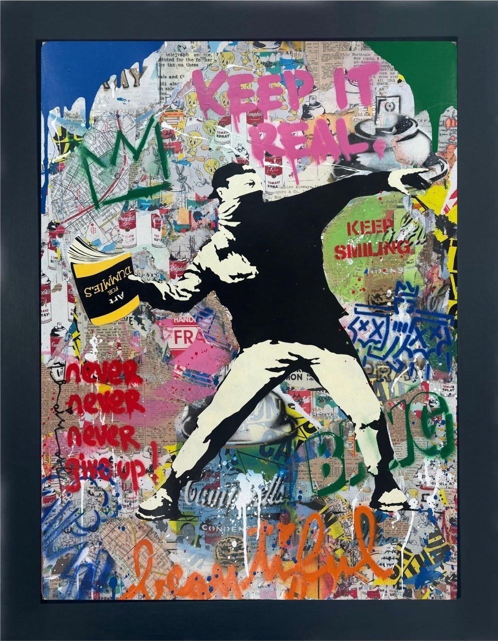 Banksy Thrower by Mr Brainwash | Buy Art Online | Rise Art