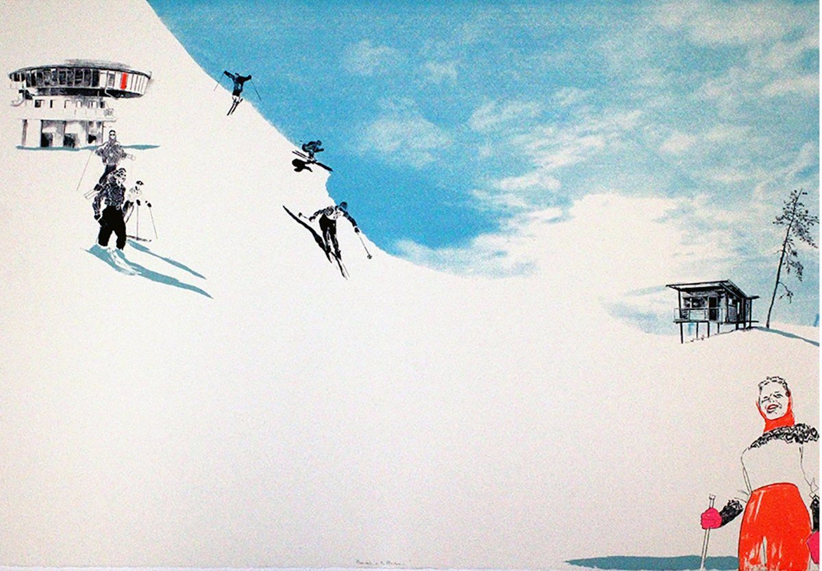 Meanwhile Up the Mountain par Anna Marrow | Acheter de l'art en ligne ...