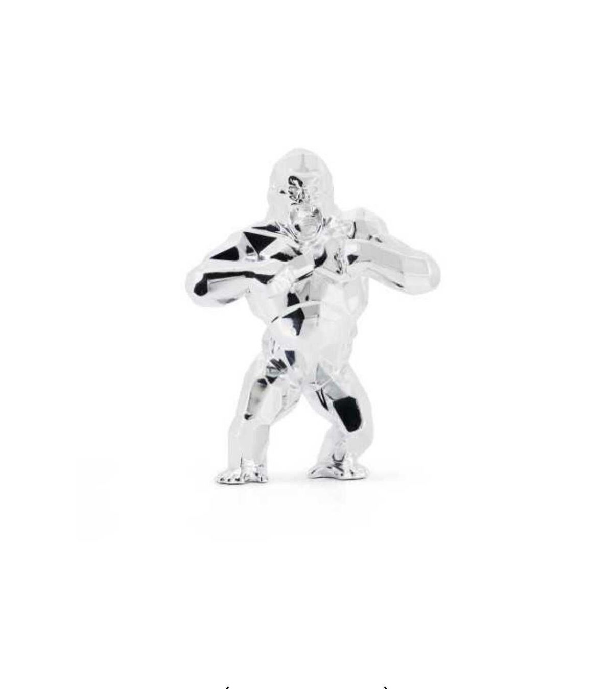 Figurine Kong Christmas Edition Silver - Richard Orlinski - Résine - Neuf 2022