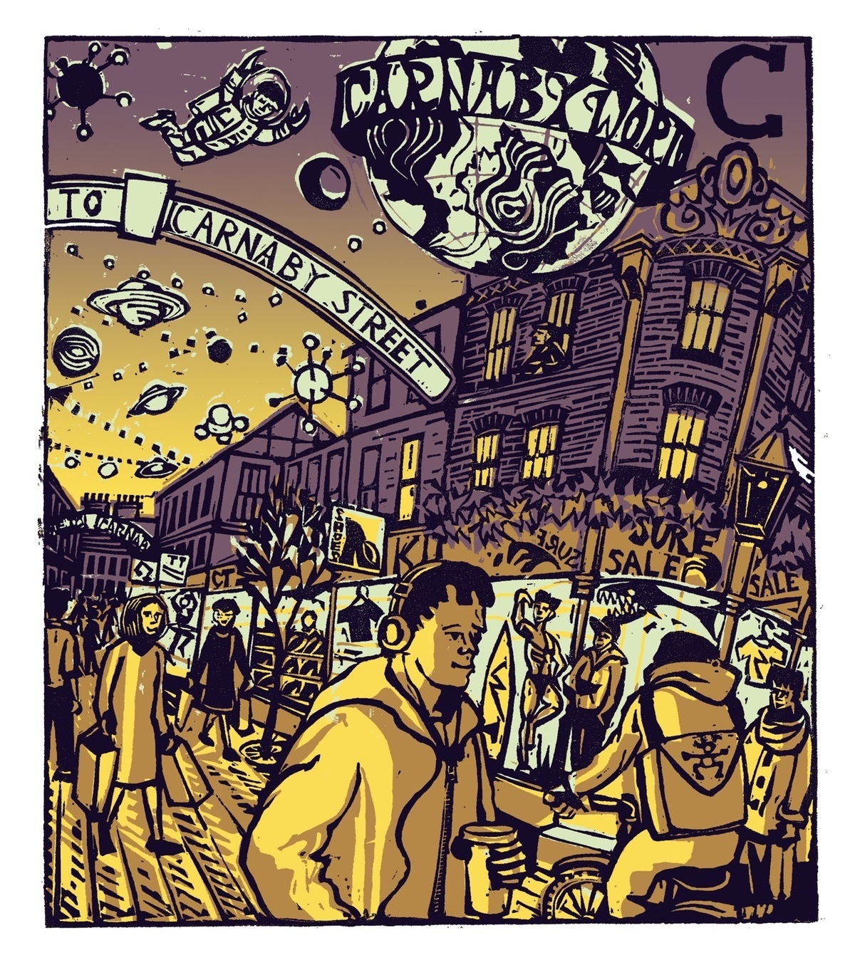 C - Carnaby Street par Tobias Till | Acheter de l'art en ligne | Rise Art