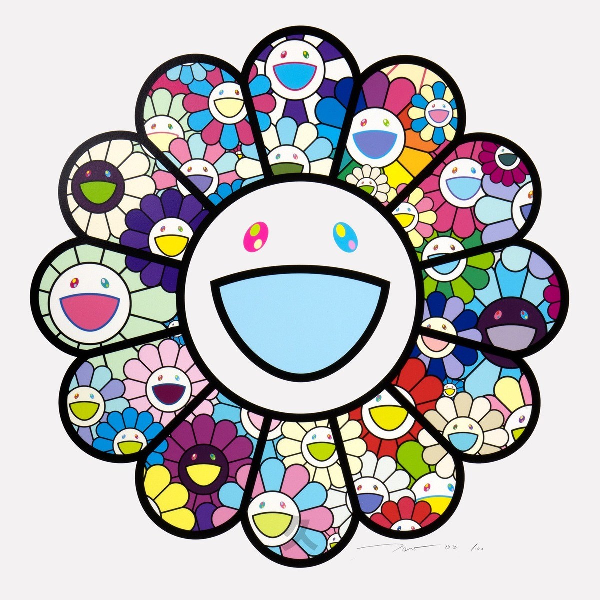 Flowers in Pastel Colors by Takashi Murakami | Buy Art Online