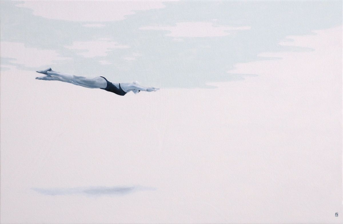 Swimming in the sky by Ana Patitú | Buy Art Online | Rise Art