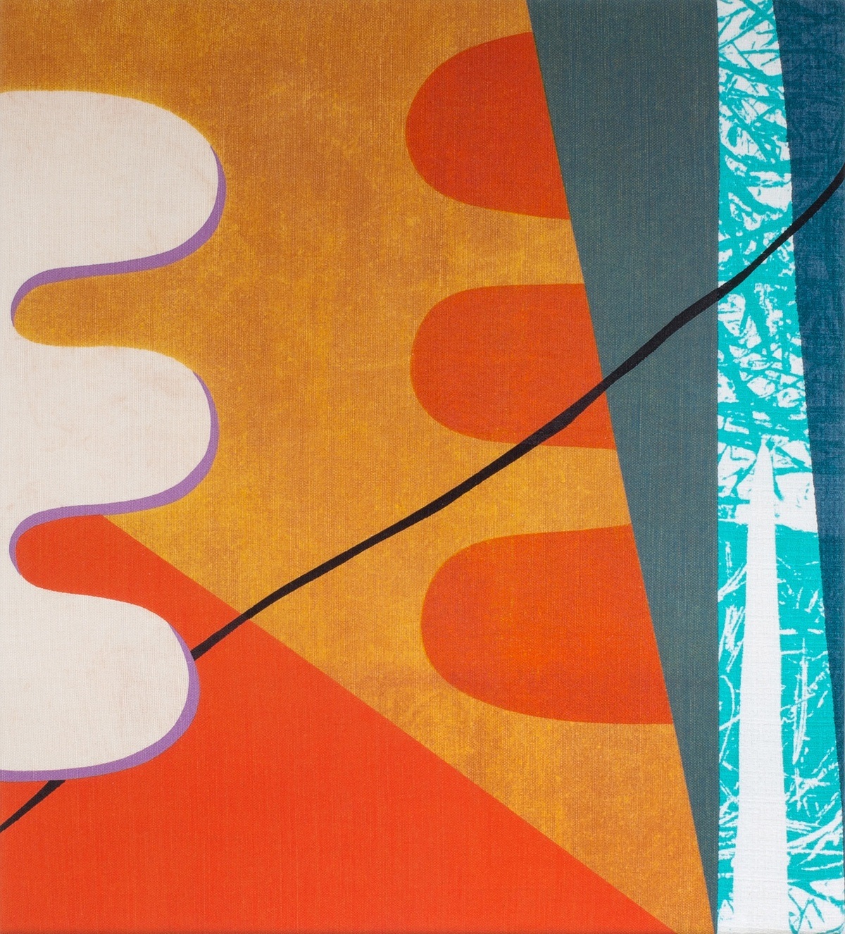 Orange Loops par Michelle House Acheter de l'art en ligne Rise Art