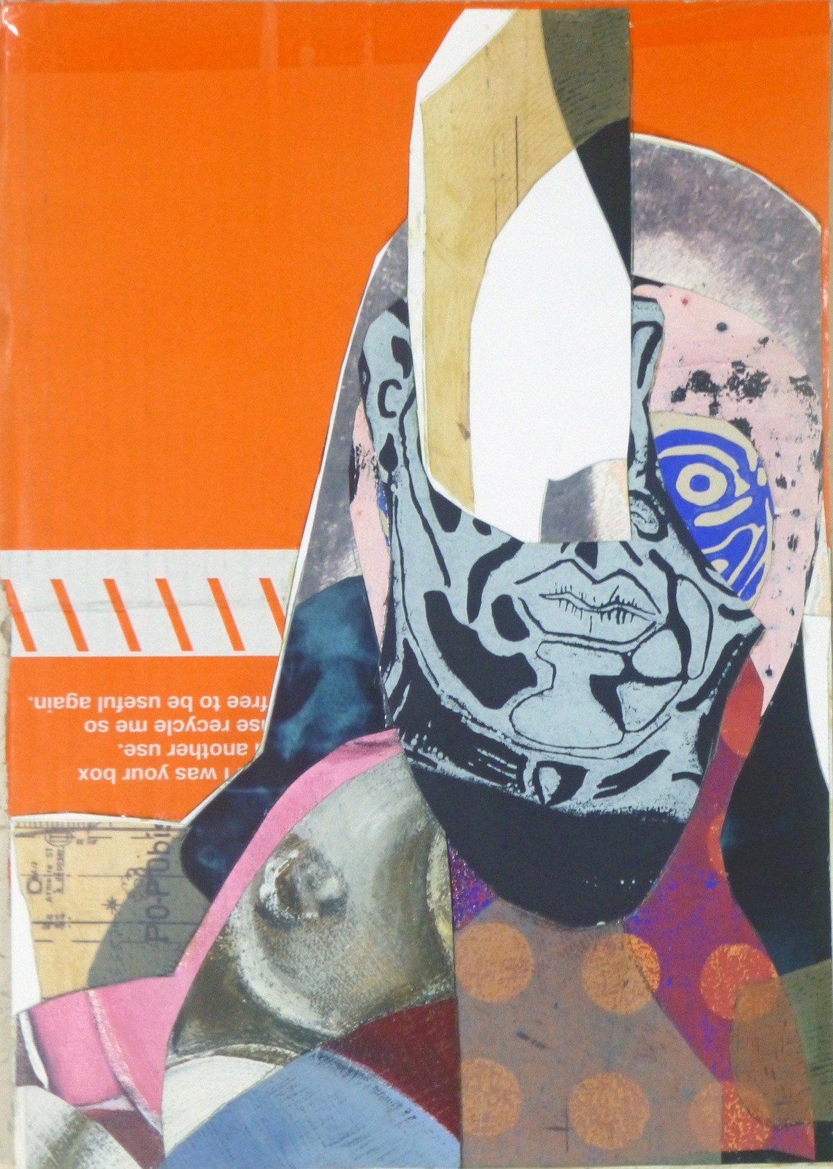 portrait fond orange by Pascal Marlin | Buy Art Online | Rise Art