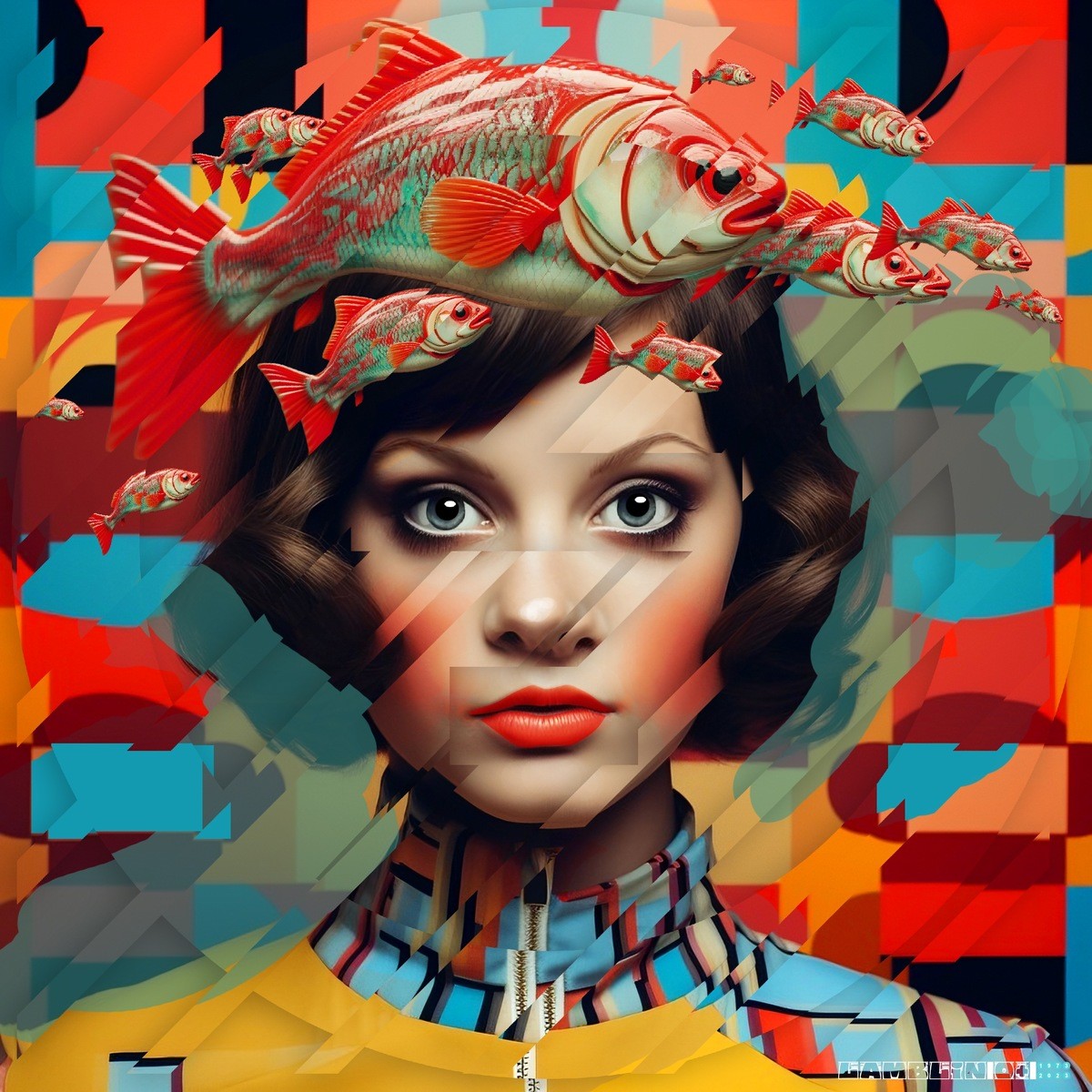 Retro Fish (1973) by Pierre Lamblin | Buy Art Online | Rise Art