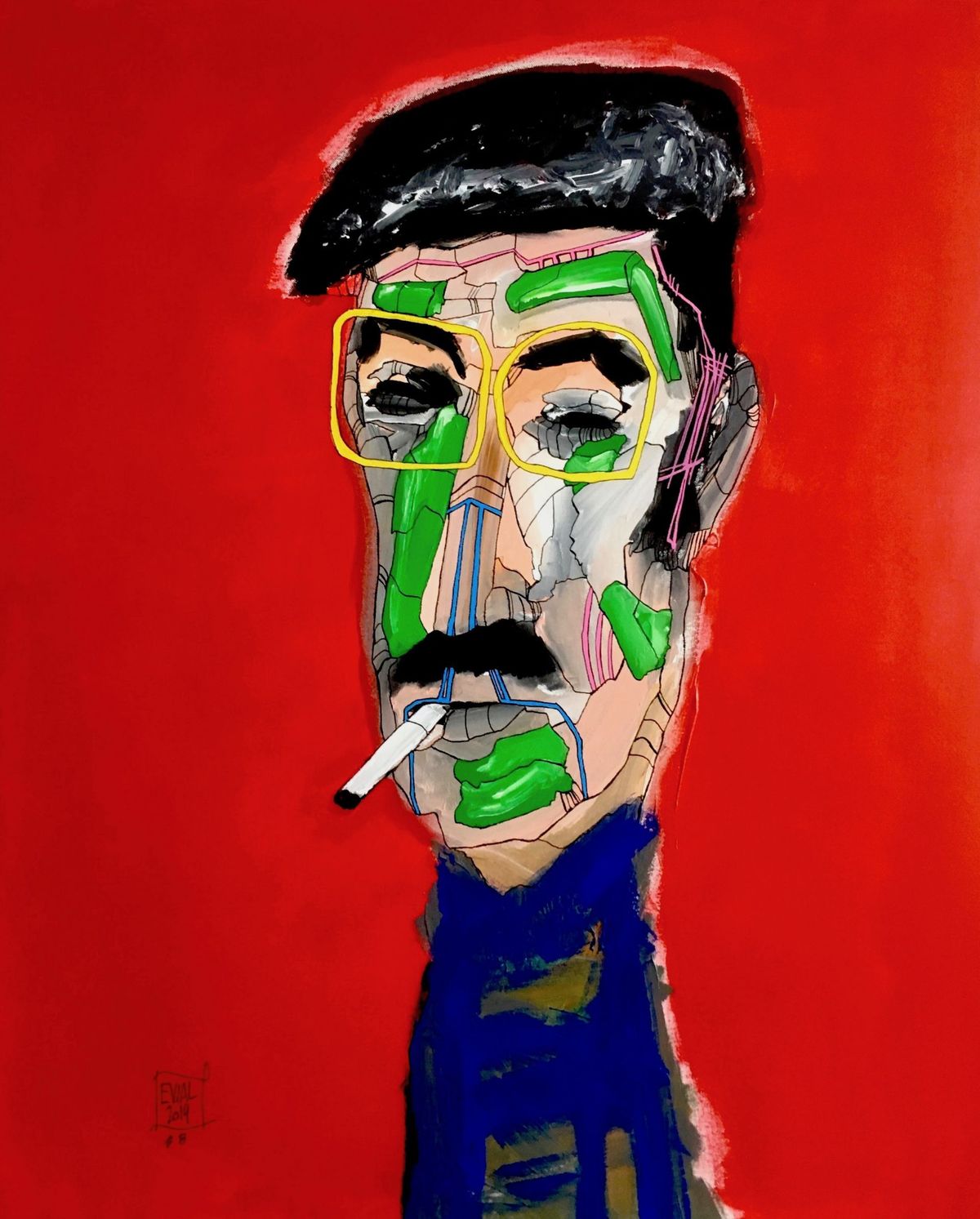 Repos Rouge by EVIAL | Buy Art Online | Rise Art