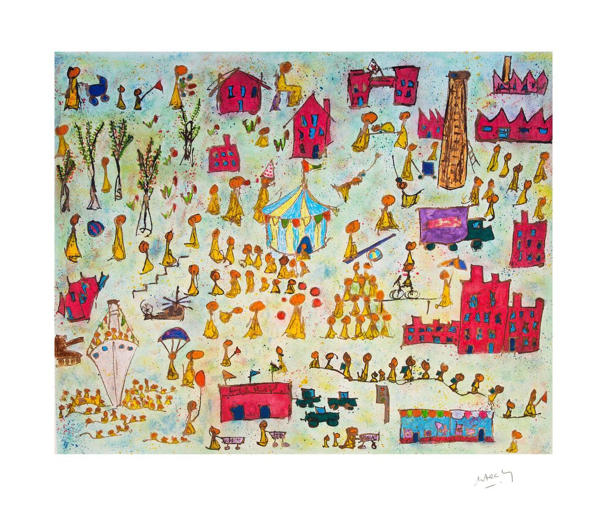 Le cirque - the circus par Marc Laffolay | Acheter de l'art en ligne ...