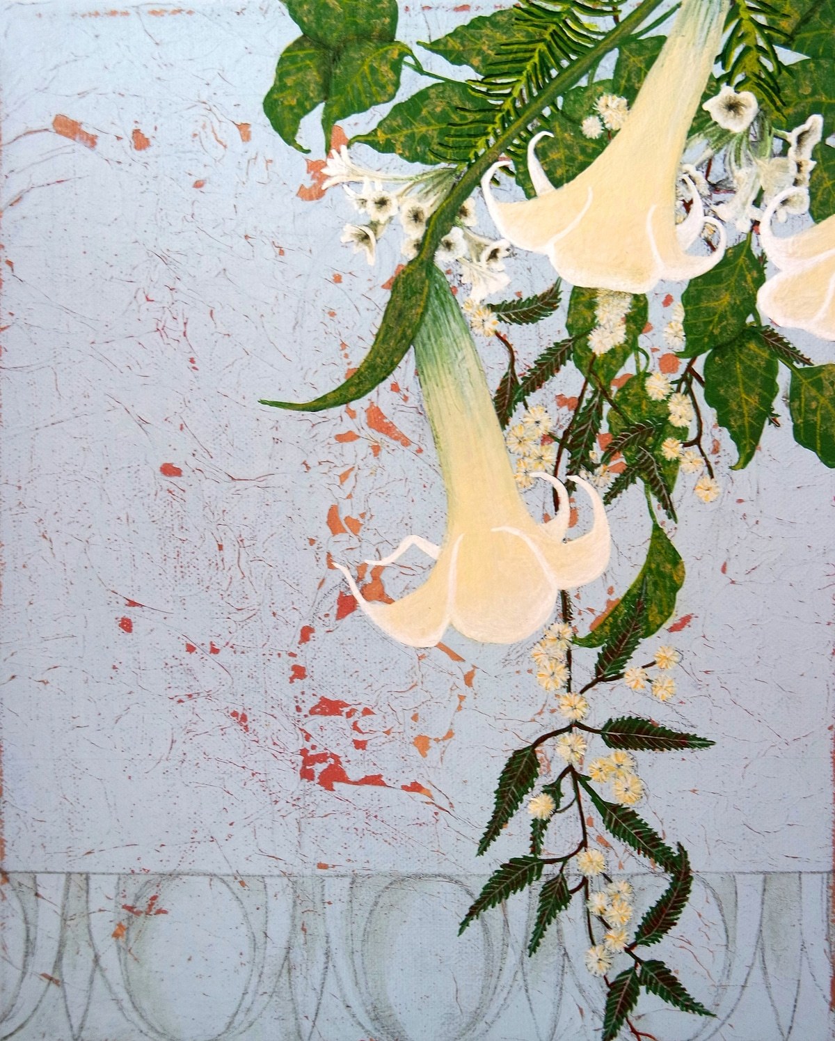 Perpetual Spring, Angels Trumpet von Jessica Holmes | Kunst online ...