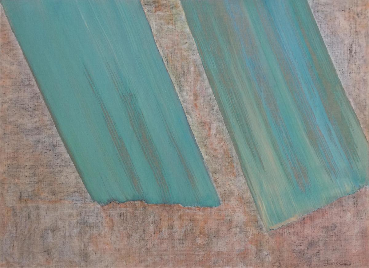 Shears in seagreen by Kevin Jackson Buy Art Online Rise Art