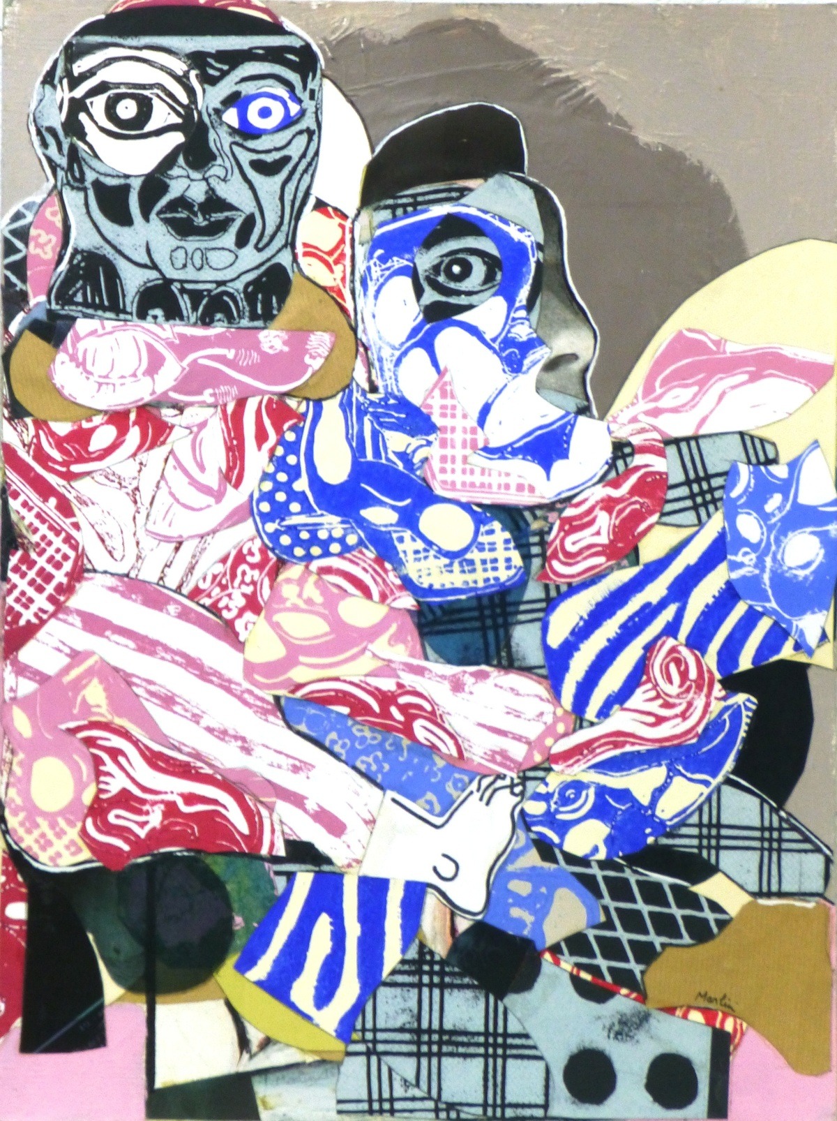 couple rose et bleu by Pascal Marlin | Buy Art Online | Rise Art