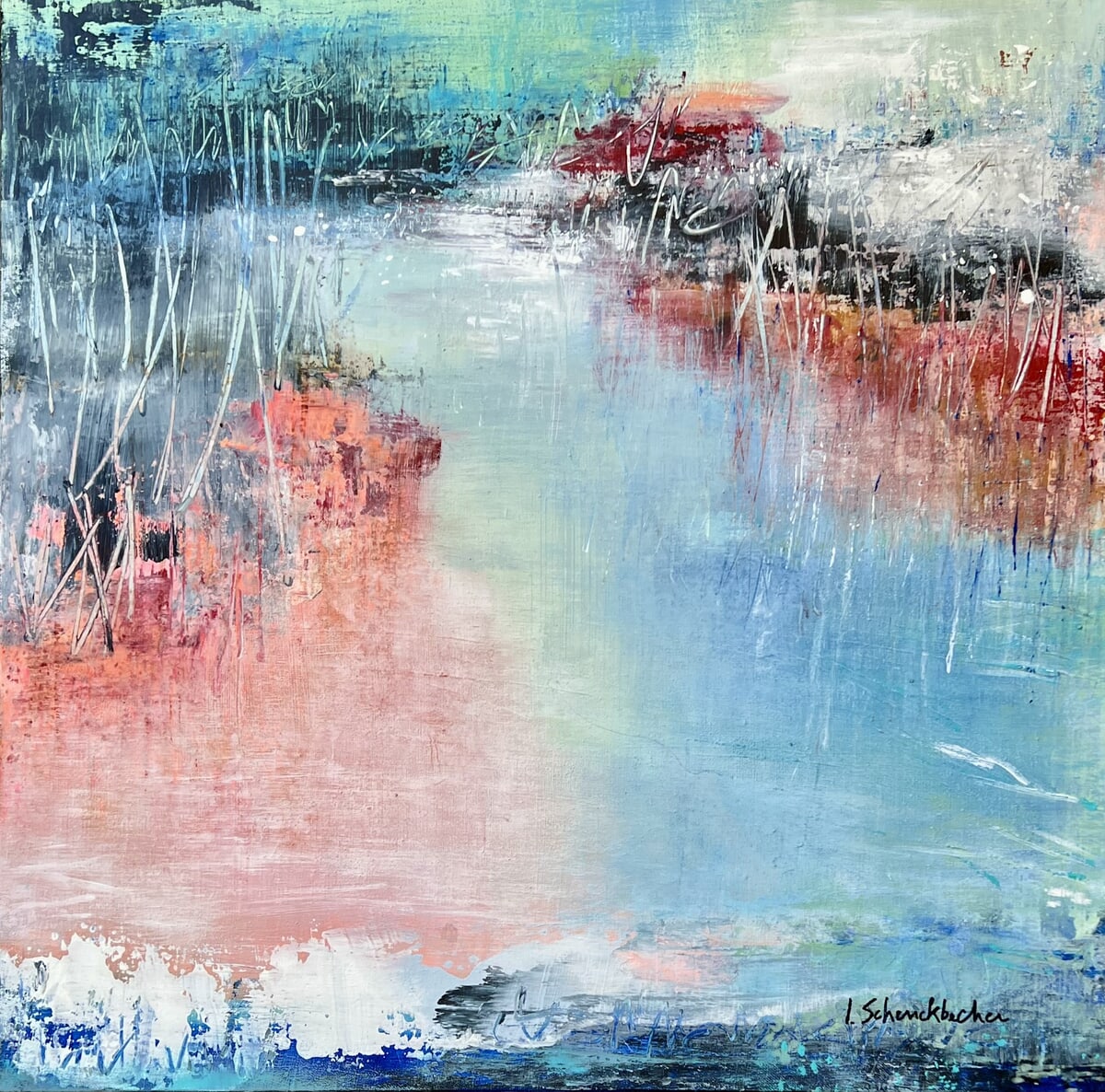 Du côté du lac rose by Isabelle Schenckbecher | Buy Art Online | Rise Art