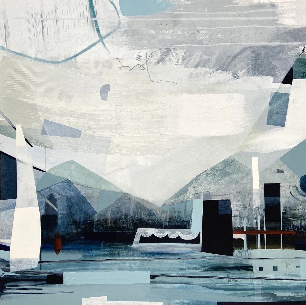 Sky - Land - Lake 1 by Julia Chance | Buy Art Online | Rise Art