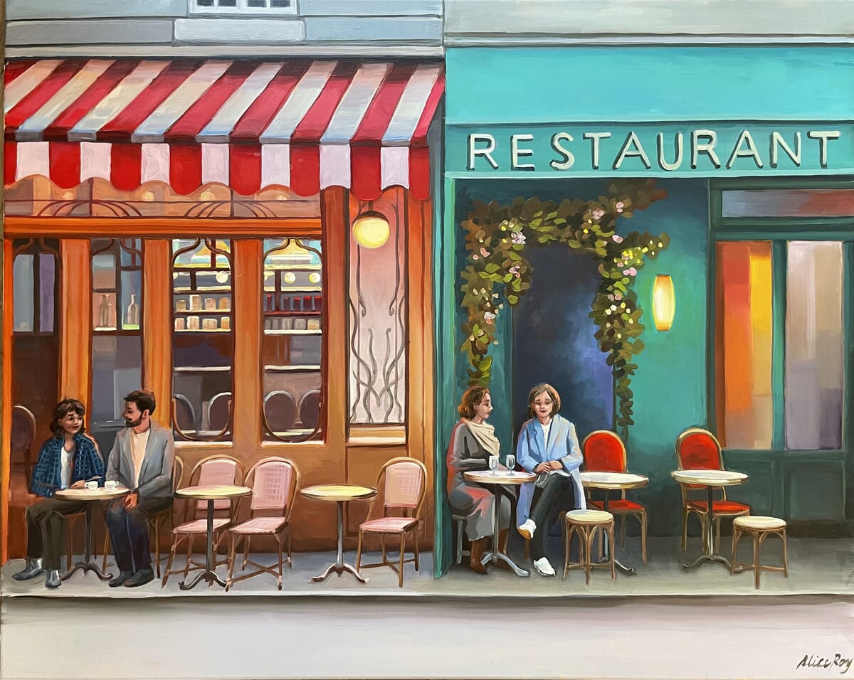 Les deux terrasses by Alice Roy | Buy Art Online | Rise Art