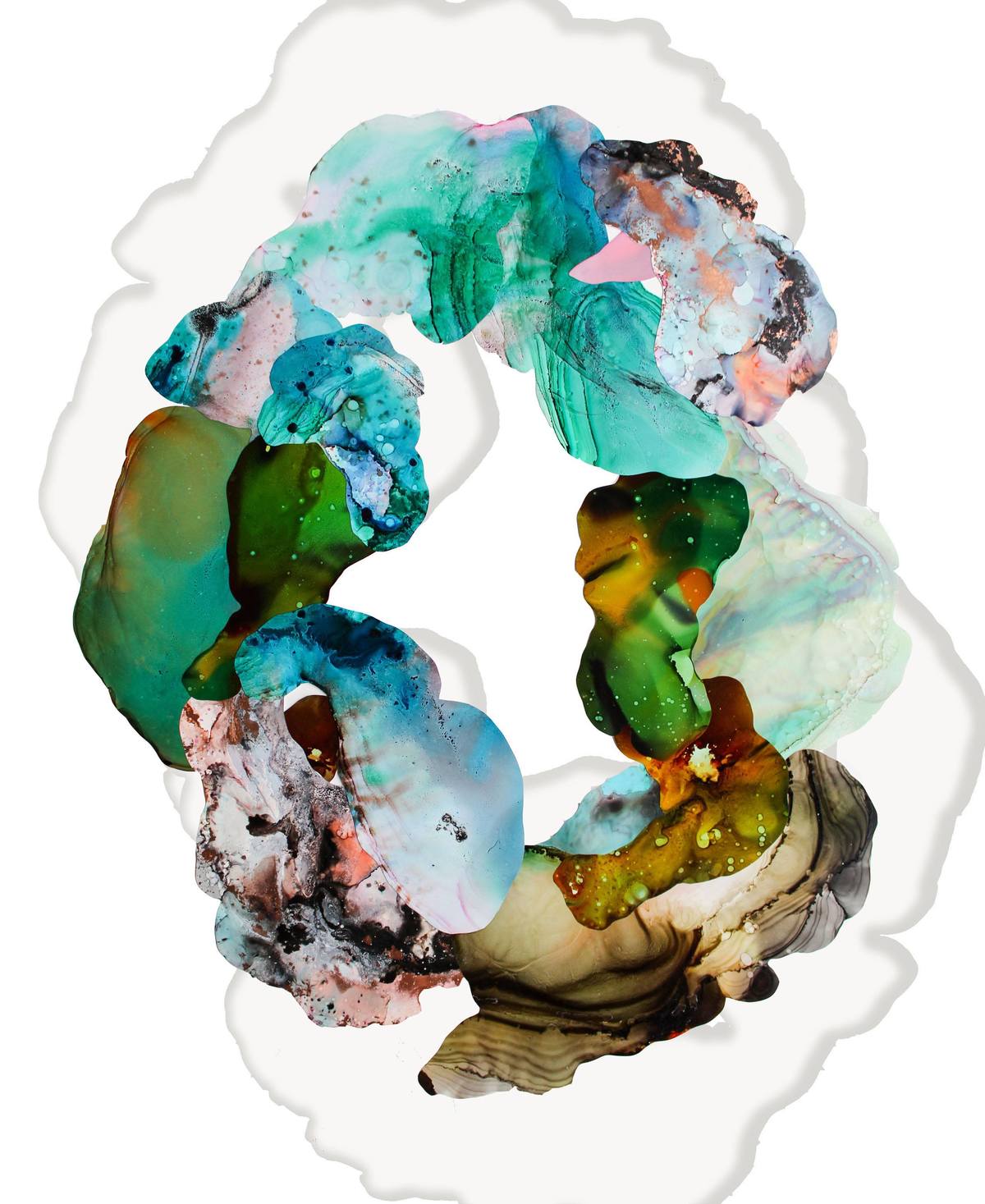 Organic Wreath. Black Strait Lake Bay by Ariadna Dane | Buy Art Online ...