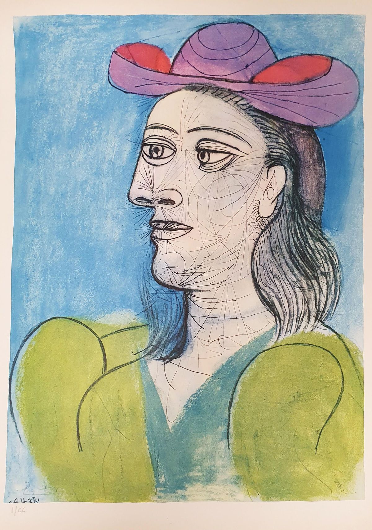Pablo Picasso、BUSTE DE FEMME AU CHAPEAU Buste de femme au chapeau (Bloch 1072; Baer 1318) | Modern