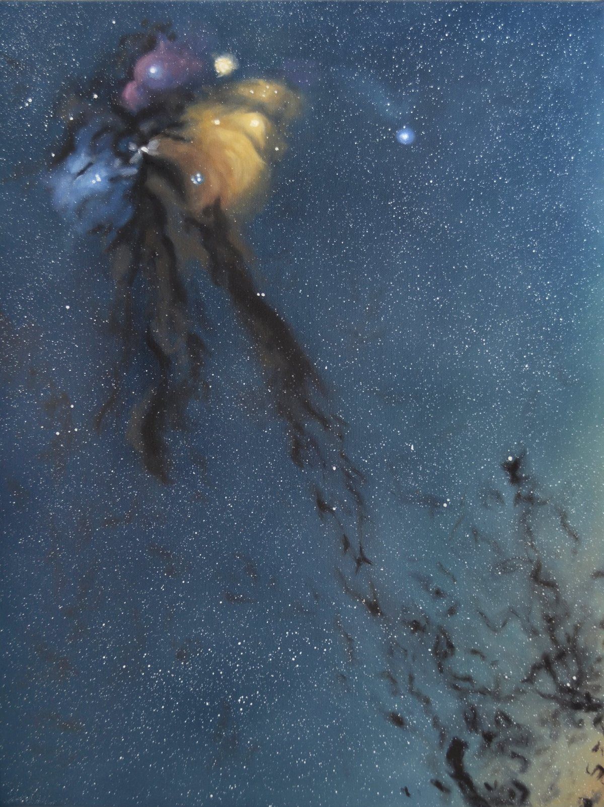 Rho Ophiuchi in Blue and Gold The Cosmic Rocket by Mark Castle Buy