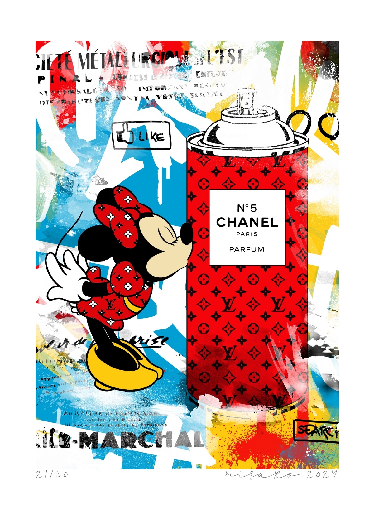 Smell of paradise by Misako Street Art | Buy Art Online | Rise Art