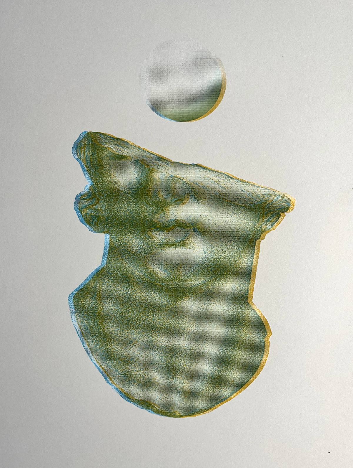 Fragmentary Colossal Head of a Youth par Charlotte Whiston Acheter de