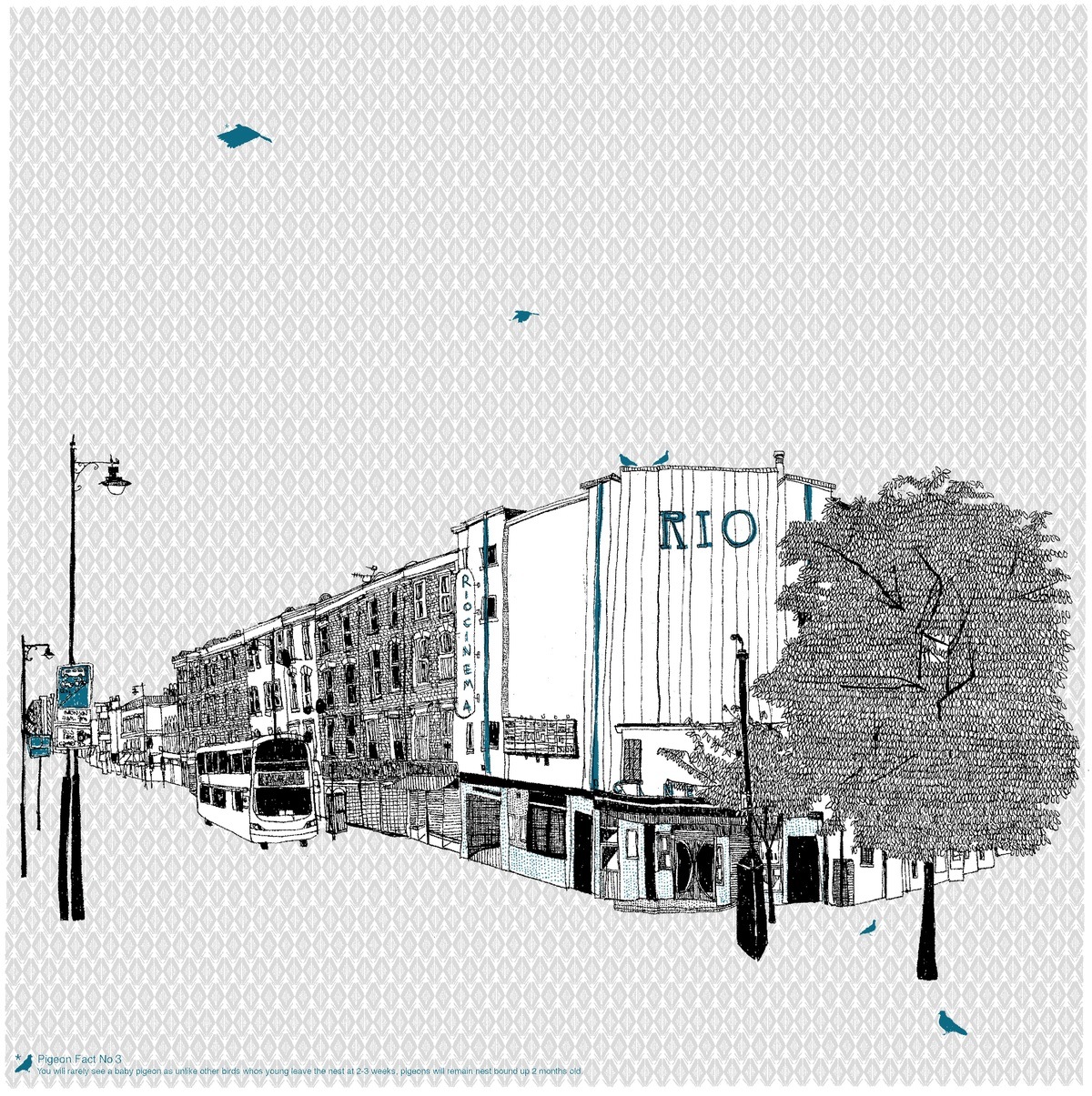 Rio, Dalston par Clare Halifax | Acheter de l'art en ligne | Rise Art