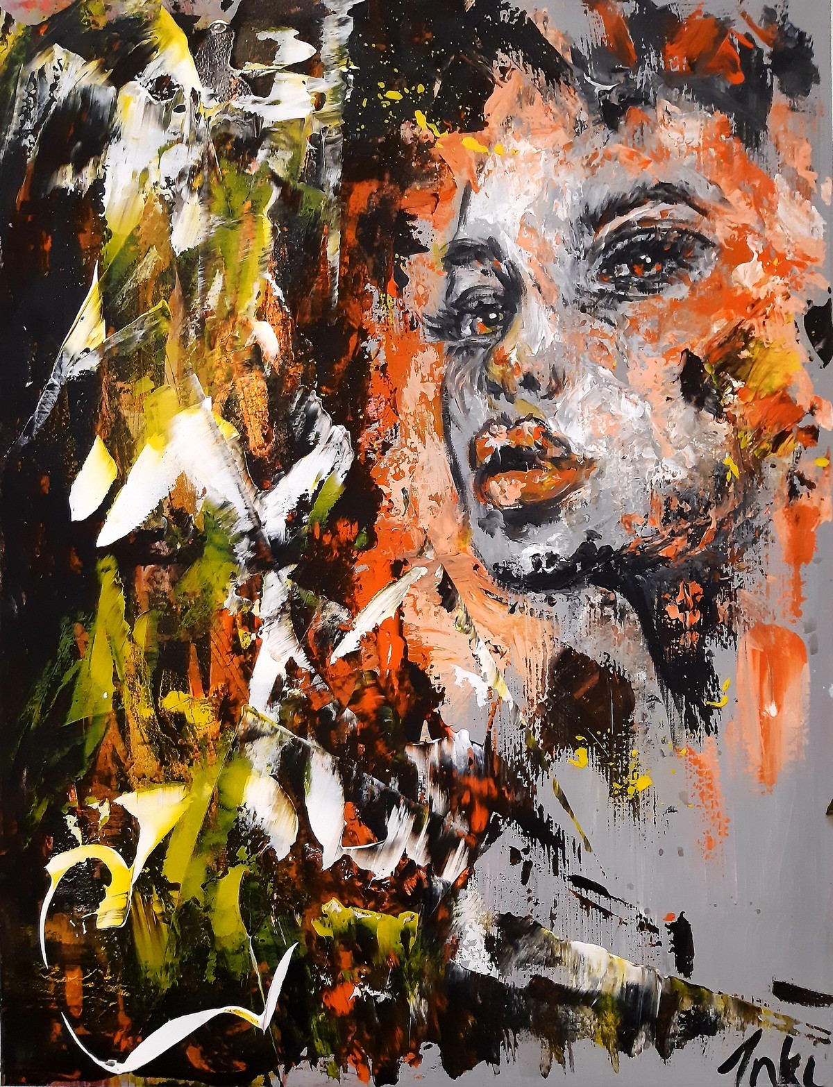 La flamme par Inki | Acheter de l'art en ligne | Rise Art
