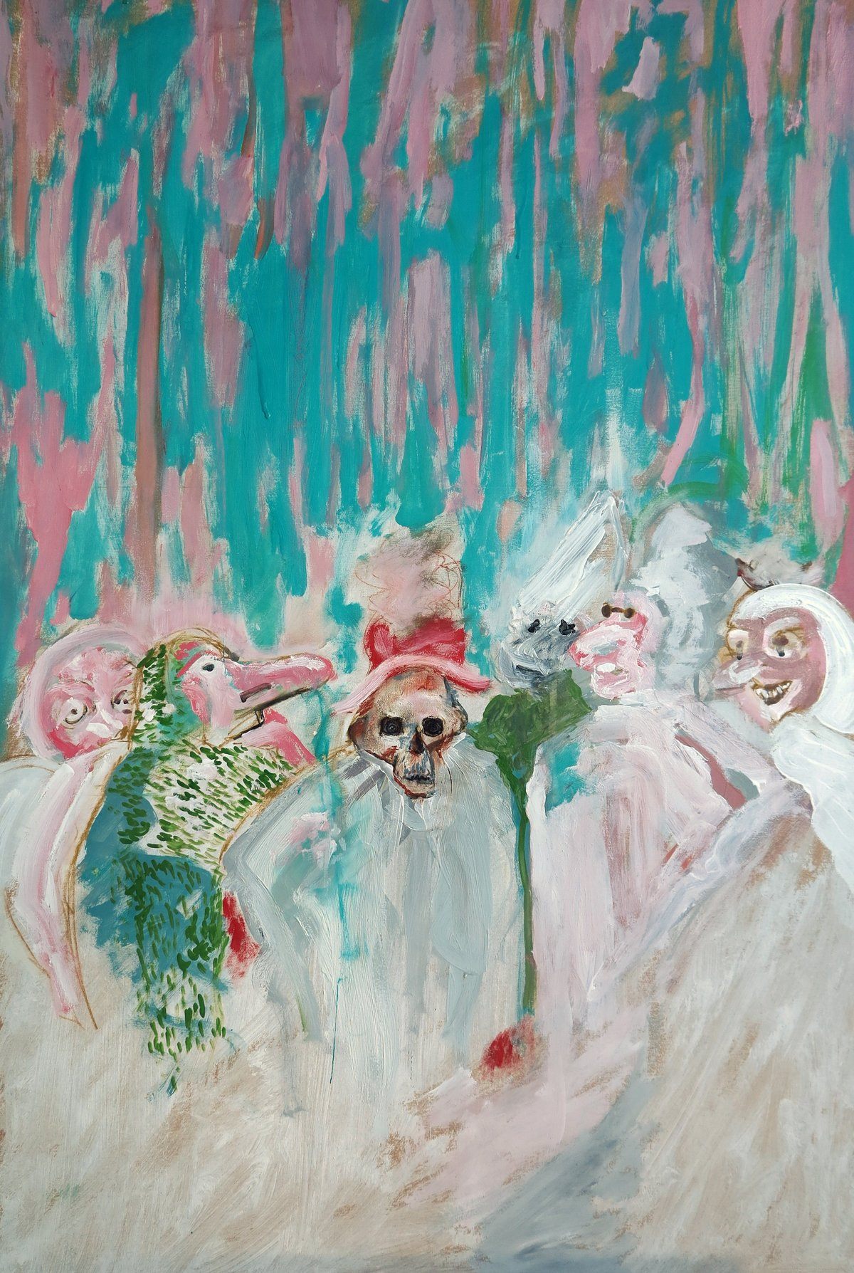 Painting 2021 Study after Ensor by Adam Reid Buy Art Online Rise Art