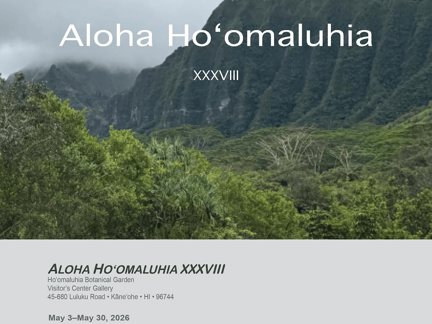 Aloha Ho'omaluhia XXXVIII