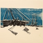 Frozen Estuary - Oyster Catcher, Caroline, 1947