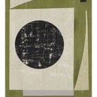 Green Collage with Circle