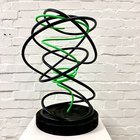 Green In Black Spiral