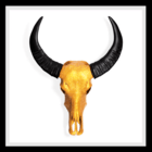 Florentine and Black Skull with Diamond Dust 