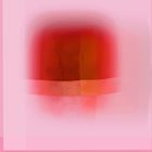 Pixels Escaping Orange + Red - Square