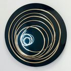 White Neon in Gold Spiral
